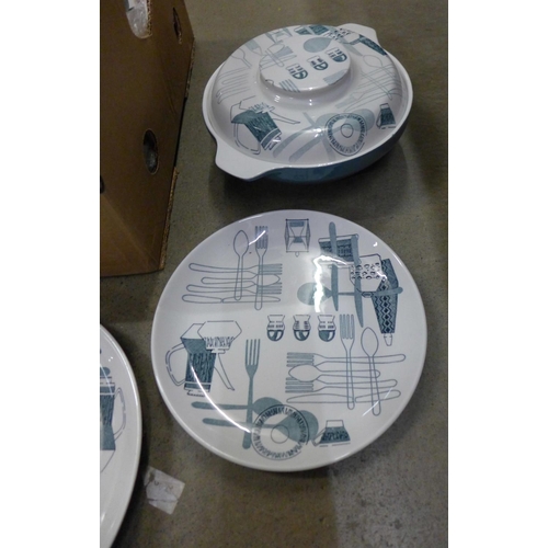 1052 - A Barker Bros. Fiesta pattern dinner set **PLEASE NOTE THIS LOT IS NOT ELIGIBLE FOR POSTING AND PACK... 