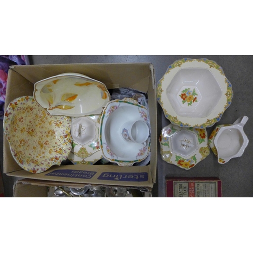 1072 - A collection of mixed china and metalwares **PLEASE NOTE THIS LOT IS NOT ELIGIBLE FOR POSTING AND PA... 