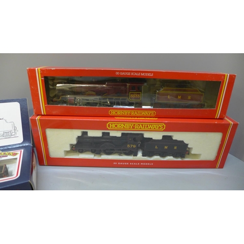 667 - Three model railway locomotives, Bachmann 31-202 and two Hornby, R308 and R2099A