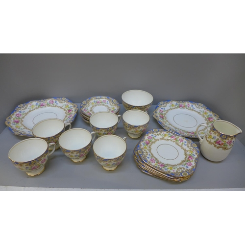 668 - An Old Royal six setting china tea set