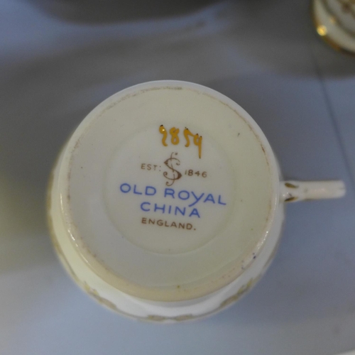 668 - An Old Royal six setting china tea set