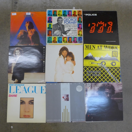 672 - Sixteen LP records including four Police, Human League, Tina Turner