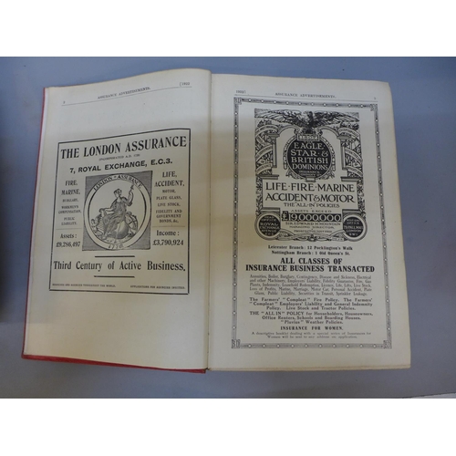 674 - Two Derbyshire books, Kelly's Directory, 1922, and Derbyshire, 1857