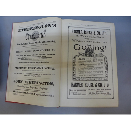 674 - Two Derbyshire books, Kelly's Directory, 1922, and Derbyshire, 1857