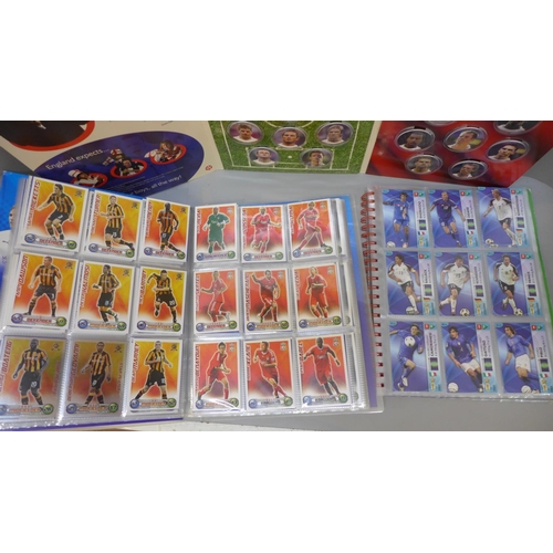 687 - Topps Match Attax Trading Card Game, complete set with bidder, a complete Panini 2006 Fifa World Cup... 