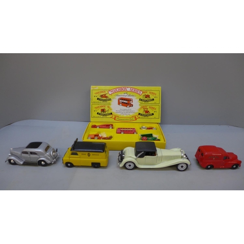 718 - A collection of Matchbox and Corgi model vehicles