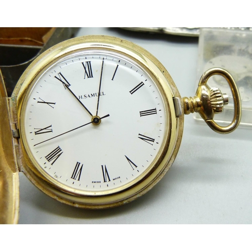 869 - A pocket watch, other watches, etc.