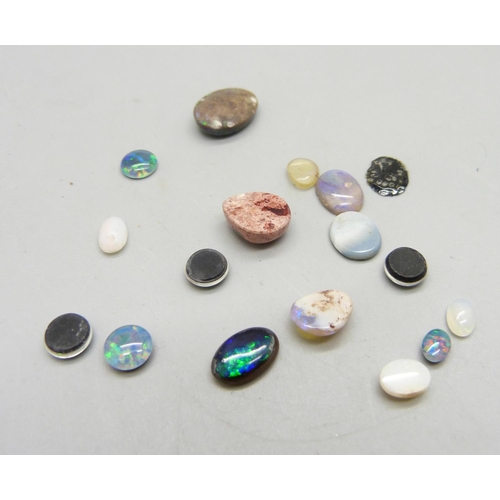 973 - Unmounted opals including doublets