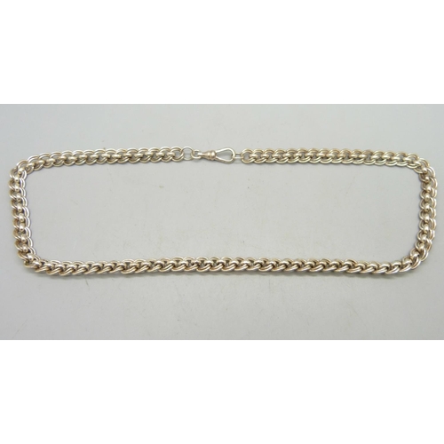 993 - A silver chain, 46g, 48cm