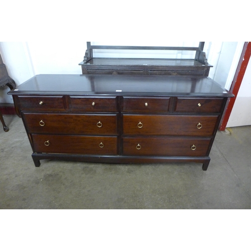 142 - A Stag Minstrel mahogany Captain's chest of drawers