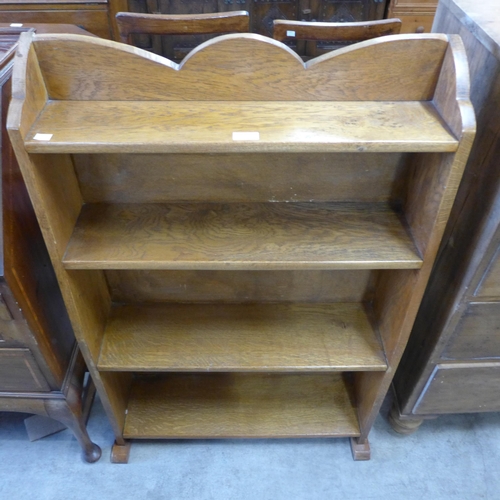 203 - An Arts and Crafts oak open bookcase