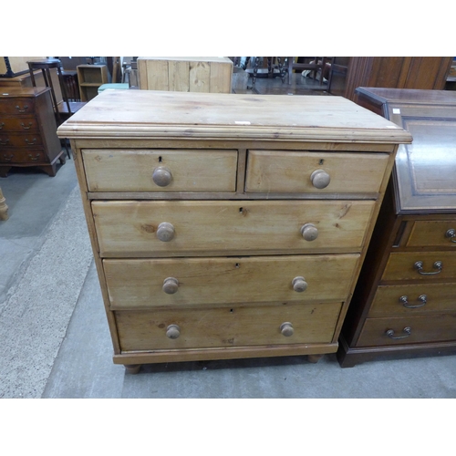 210 - A Victorian pine chest of drawers