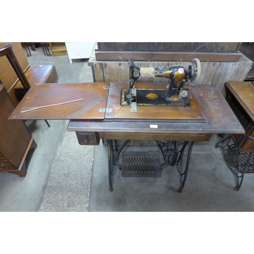 267 - A Jones treadle sewing machine