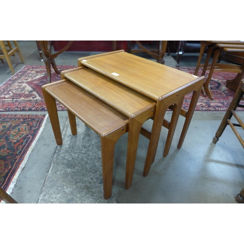 90 - A Danish teak nest of tables