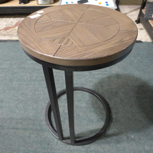 3122 - Greenwich Washed Effect Circular Lamp Table, original RRP £189.99 + VAT  (255-101)   * This lot is s... 