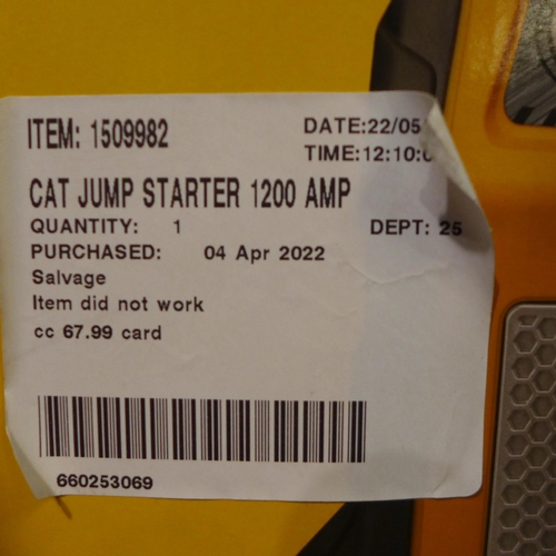 3128 - Cat Jump Starter (1200 Amp, CJ1000DXT)  (255-257)   * This lot is subject to vat