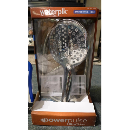 3134 - Waterpik Powerpulse Shower Head and Hose, Boogieboard Sketch Studio and Harlequin Jacquard Designs  ... 