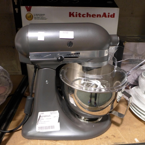 3150 - Kitchenaid Slate Mixer (model:- 5KSM95PSBSZ), original RRP £269.99 + VAT  (255-103)   * This lot is ... 