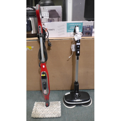 3159 - Powerglide Floor Cleaner, original RRP £164.99 + VAT  and Shark Steam Mop (model no.:- S6003UKCO)   ... 