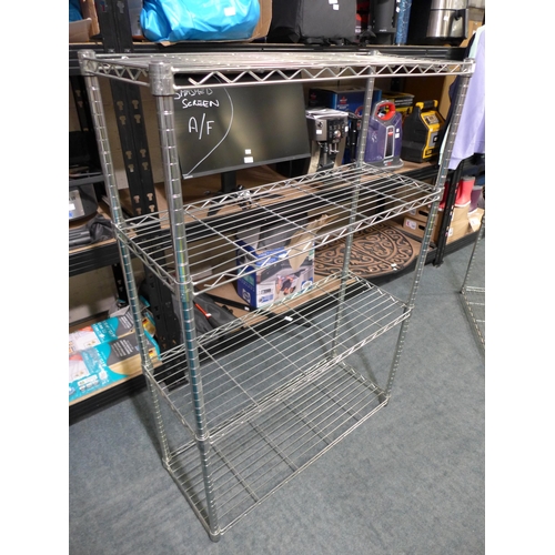 3165 - Trinity 4 Tier Metal Shelving Unit