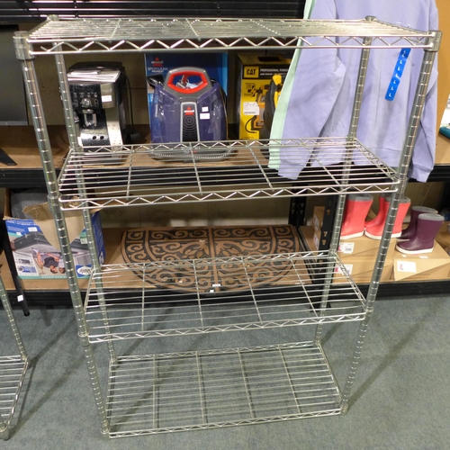 3166 - Trinity 4 Tier Metal Shelving Unit