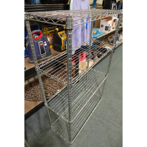 3166 - Trinity 4 Tier Metal Shelving Unit