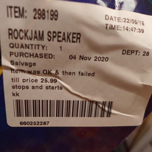 3221 - Rockjam Speaker With Bluetooth (255-161)   * This lot is subject to vat