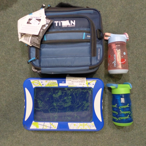 3231 - Boogieboard Sketch Studio, Hydrate Kids Water Bottles and a Titan Expandable Lunchbox   (255-168,170... 