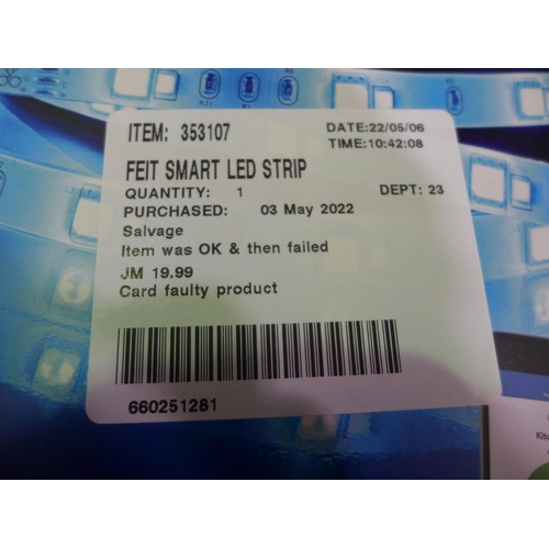 3249 - Two Feit Smart LED Strip Lights (SKU:TAPE16/RGBW/EU) (255-133,134)   * This lot is subject to vat