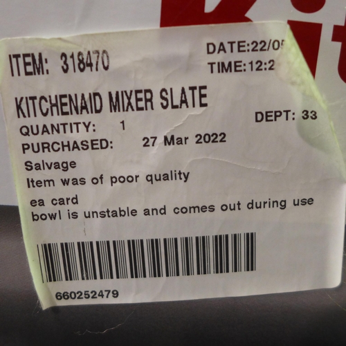 3265 - Kitchenaid Slate Mixer (5KSM95PSBSZ), original RRP £269.99 + VAT  (255-197)   * This lot is subject ... 