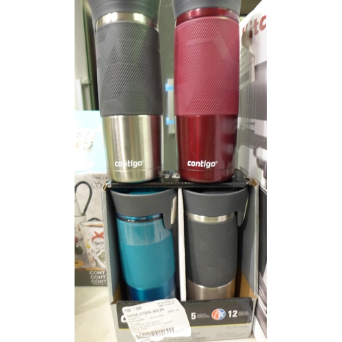 3266 - Hipster Animal Mugs and Four Contigo Pinnacle Hot/Cold Autoseal Mugs (255-203,212,213)   * This lot ... 