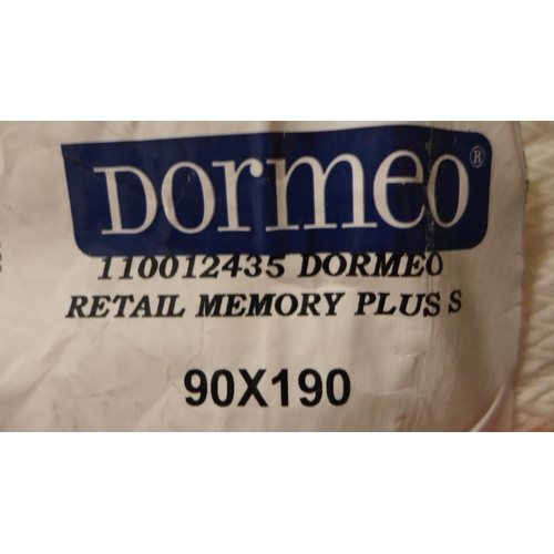 3315 - Dormeo Memory Plus Single Mattress, original RRP £129.99 + VAT  (255-122)   * This lot is subject to... 