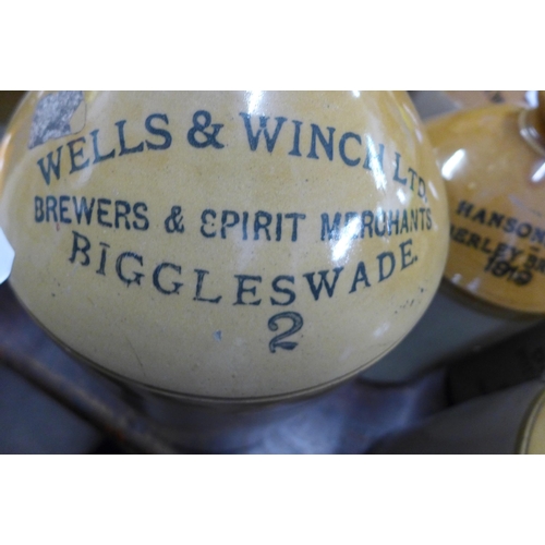 2123 - Stoneware beer kegs (approx 10)