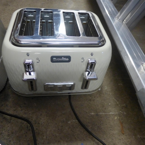 2154 - Three 4 slice toasters: Tefal Avanti,  Morphy Richards and Breville