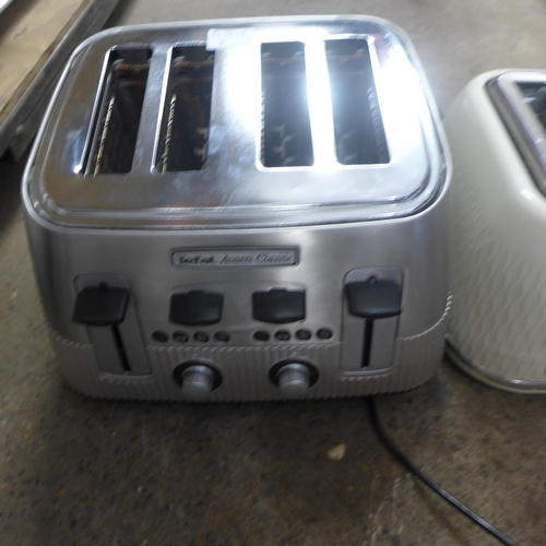 2154 - Three 4 slice toasters: Tefal Avanti,  Morphy Richards and Breville