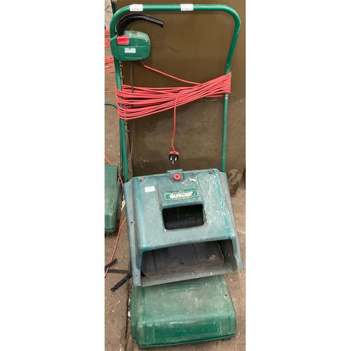 2101 - Qualcast electric lawnmower with collector and electric scarifier