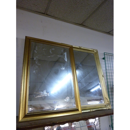 325 - Two gilt framed mirrors