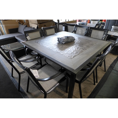 3430 - Agio Turner 9-Piece Square Sling Dining Set, RRP £1249.99 + vat (261-17)  * This lot is subject to v... 