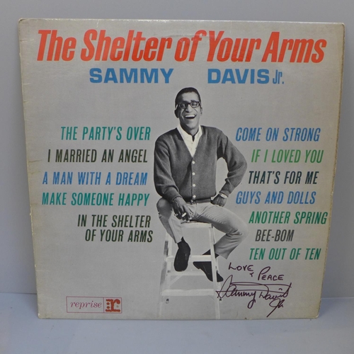 672 - A Sammy Davis Jnr. autographed LP