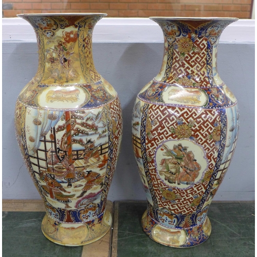 767 - A pair of large oriental vases