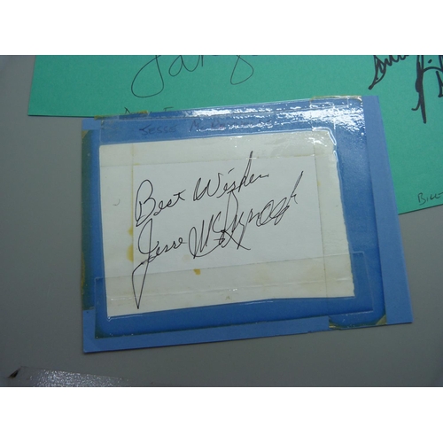 806 - Country and Western autographs, Aaron Tippin, Jean Shepard, Billy walker, etc.