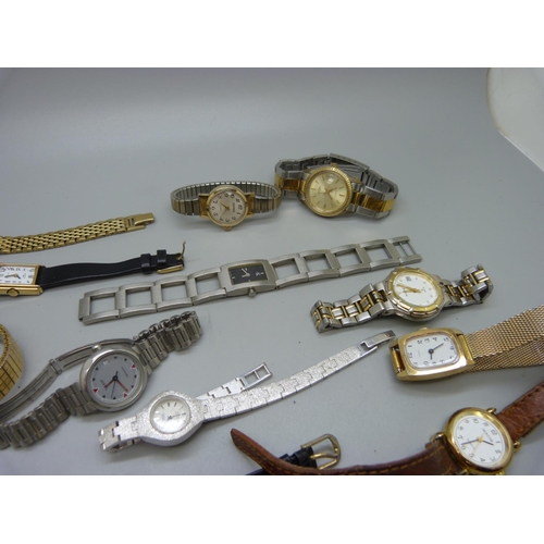 875 - A collection of lady's wristwatches