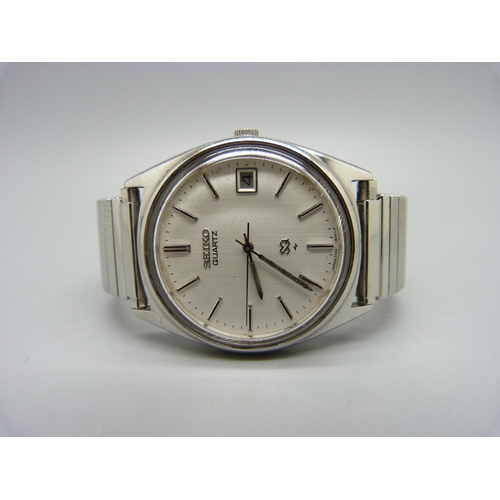 986 - A gentleman's Seiko quartz date wristwatch