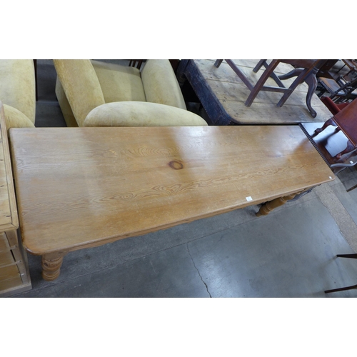 108 - A Victorian style pine serving table