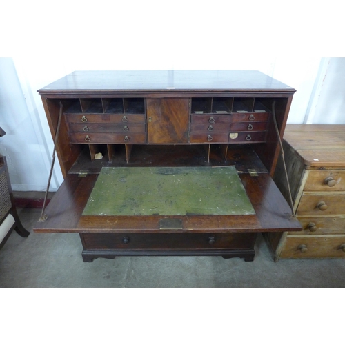 125 - A George IV mahogany secretaire chest of drawers