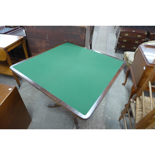 176 - A Bevan funnell mahogany fold over games table