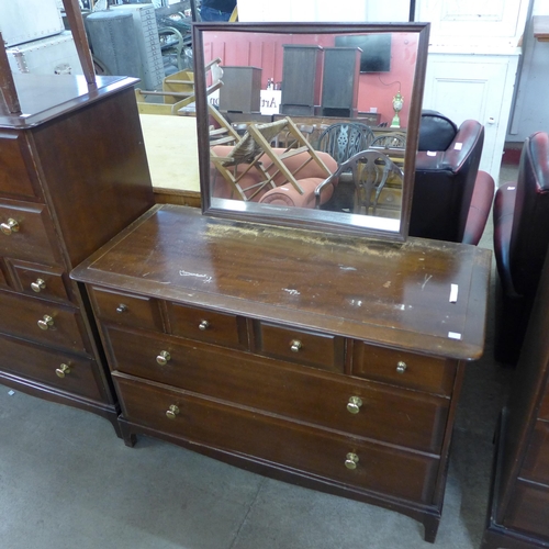 202 - A Stag Minstrel mahogany three piece bedroom suite