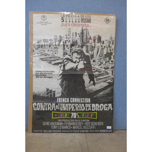 303 - A Spanish French Connection film poster and one other