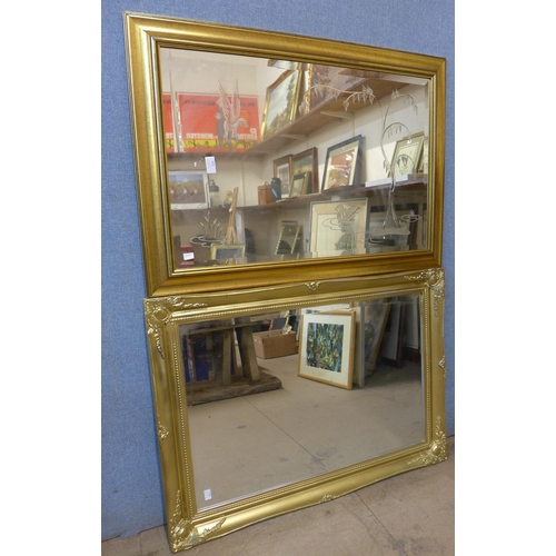 325 - Two gilt framed mirrors