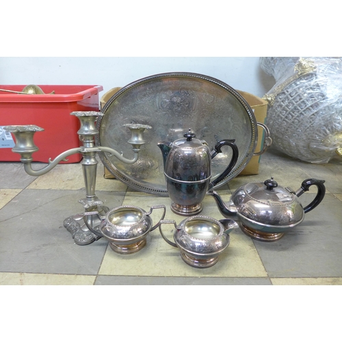 334 - A quantity of silver plate